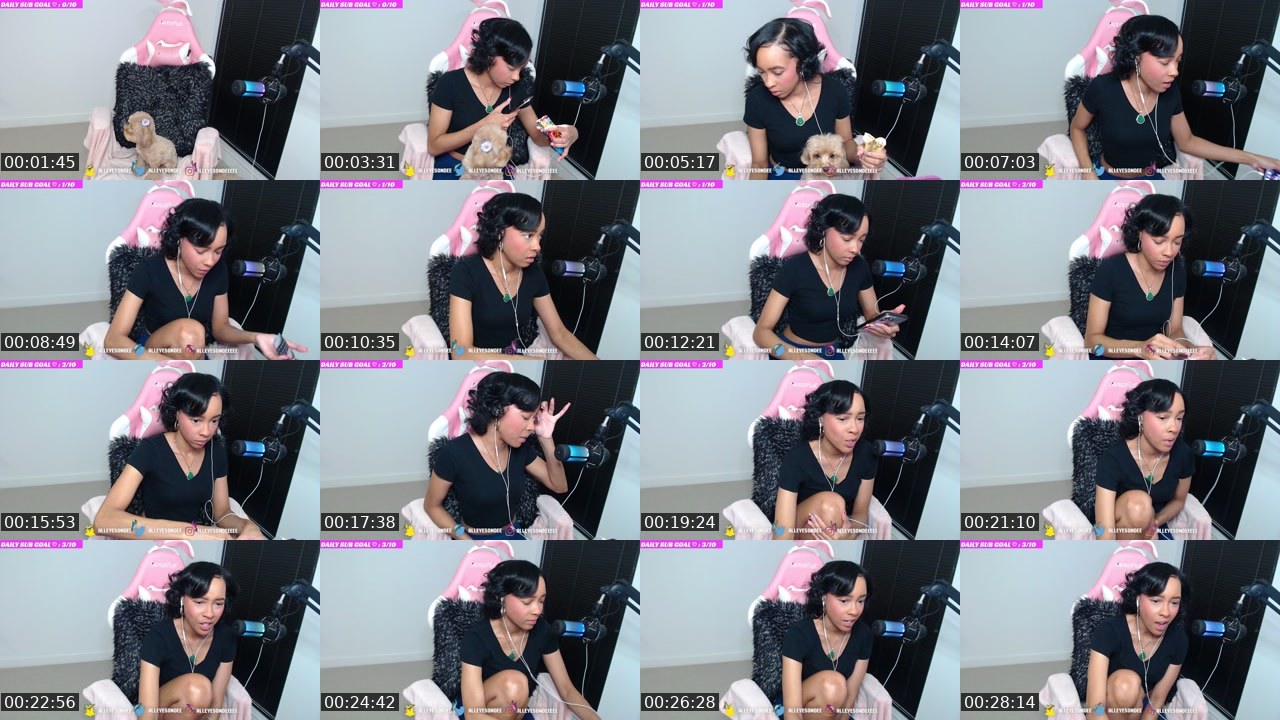 Contact-sheet preview of AllEyesOnDee's Twitch recording