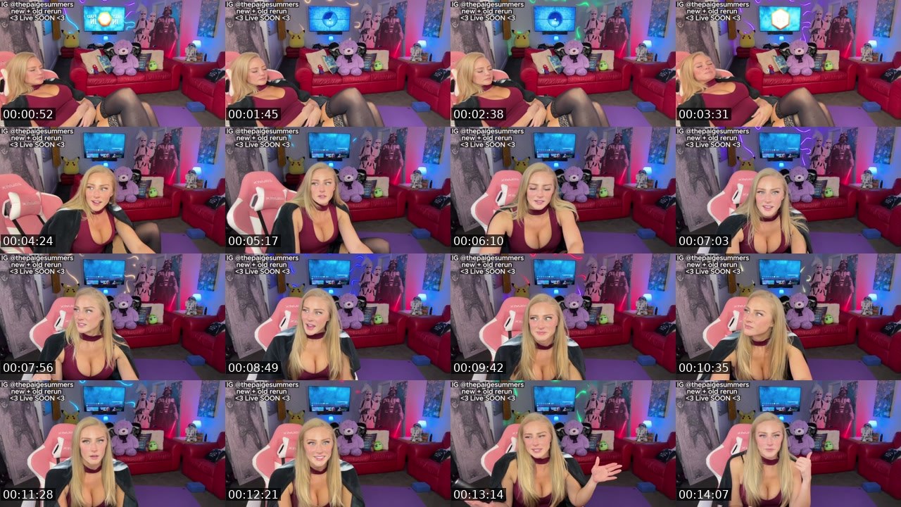 Contact-sheet preview of BadVenus's Twitch recording