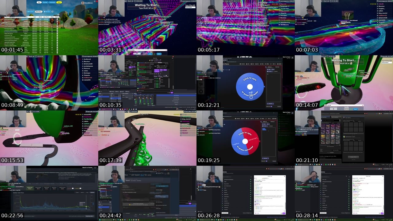 Contact-sheet preview of ItzMellonCS's Twitch recording