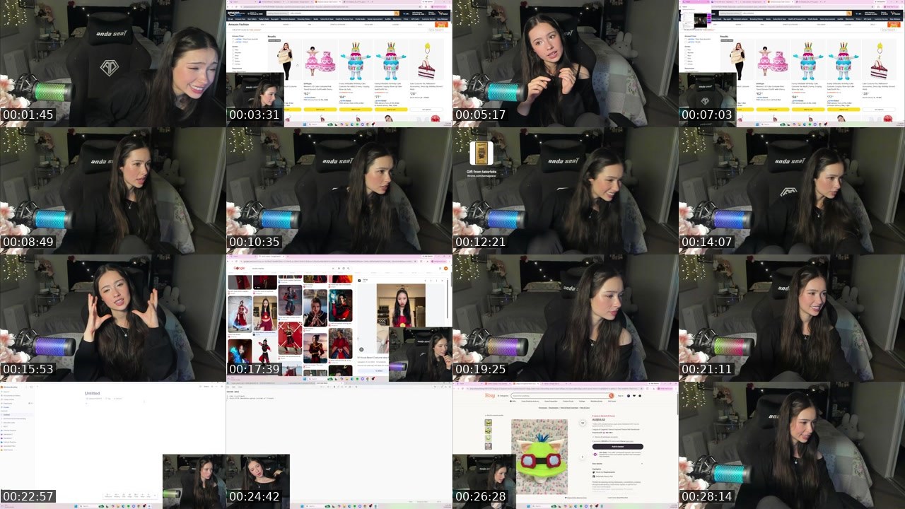Contact-sheet preview of TannaGrace's Twitch recording