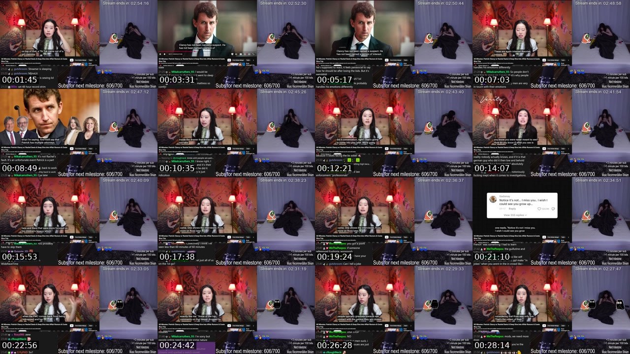 Contact-sheet preview of MafiaJinx's Twitch recording