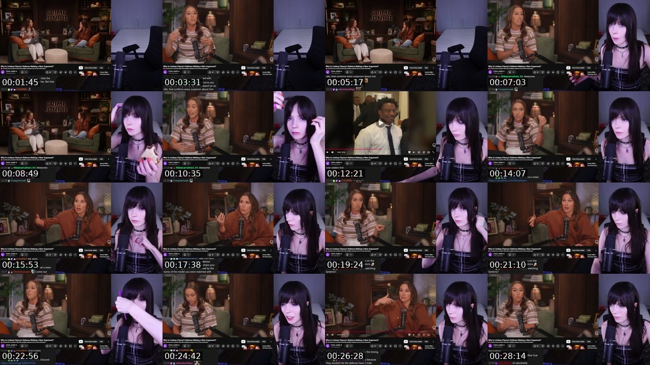 Contact-sheet preview of MafiaJinx's Twitch recording