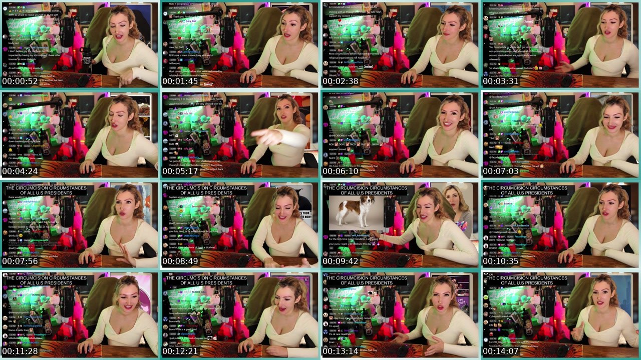 Contact-sheet preview of RareGangster's Twitch recording