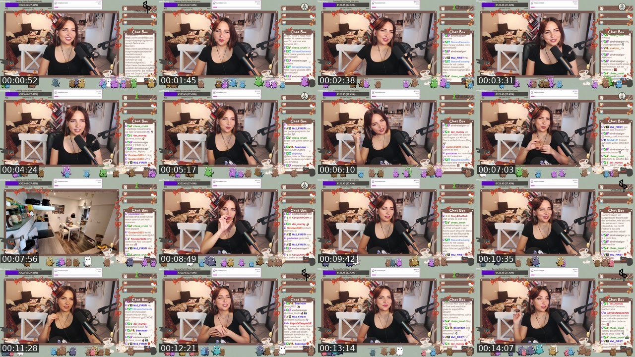 Contact-sheet preview of Chiwitita's Twitch recording