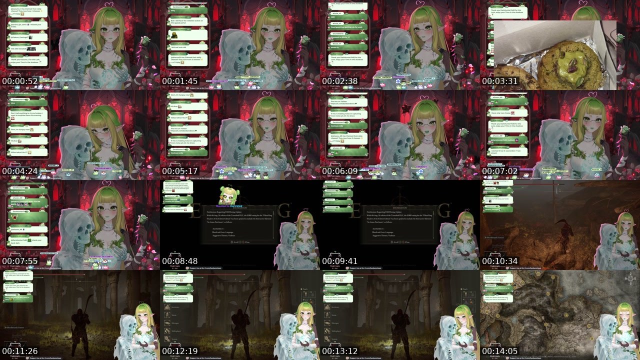 Contact-sheet preview of banbandraws's Twitch recording