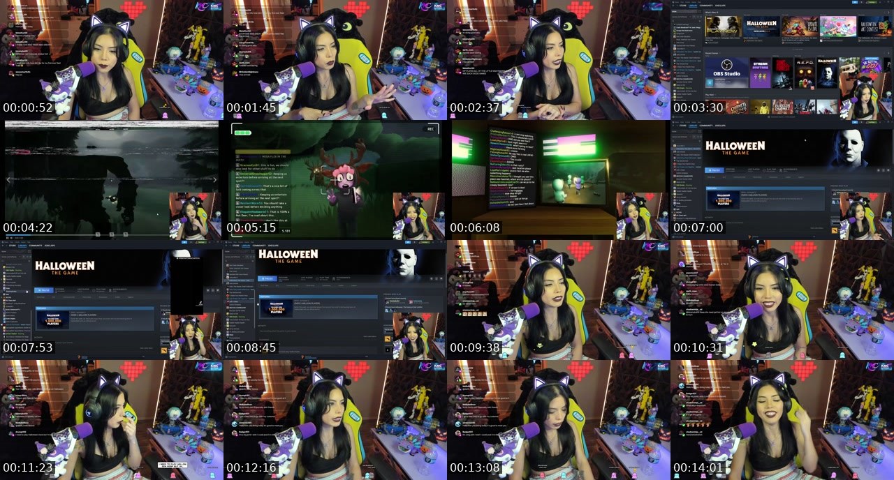 Contact-sheet preview of JosClaps's Twitch recording