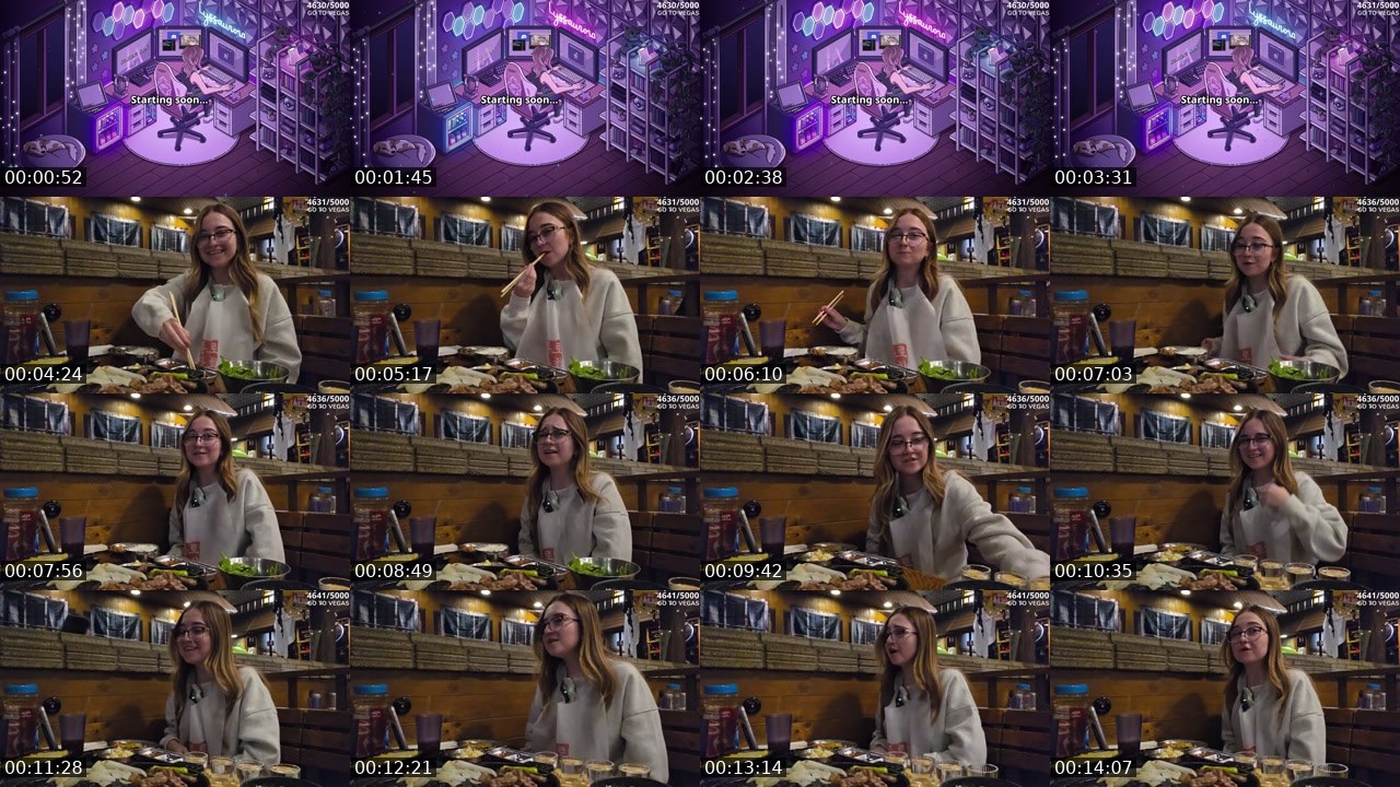 Contact-sheet preview of Lyssaurora's Twitch recording