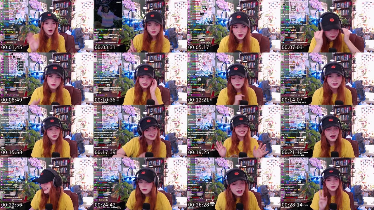 Contact-sheet preview of journee's Twitch recording