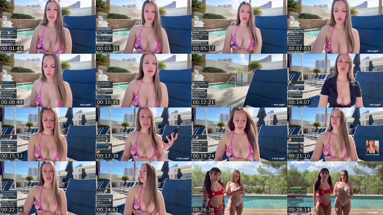 Contact-sheet preview of emi_mge7's Twitch recording