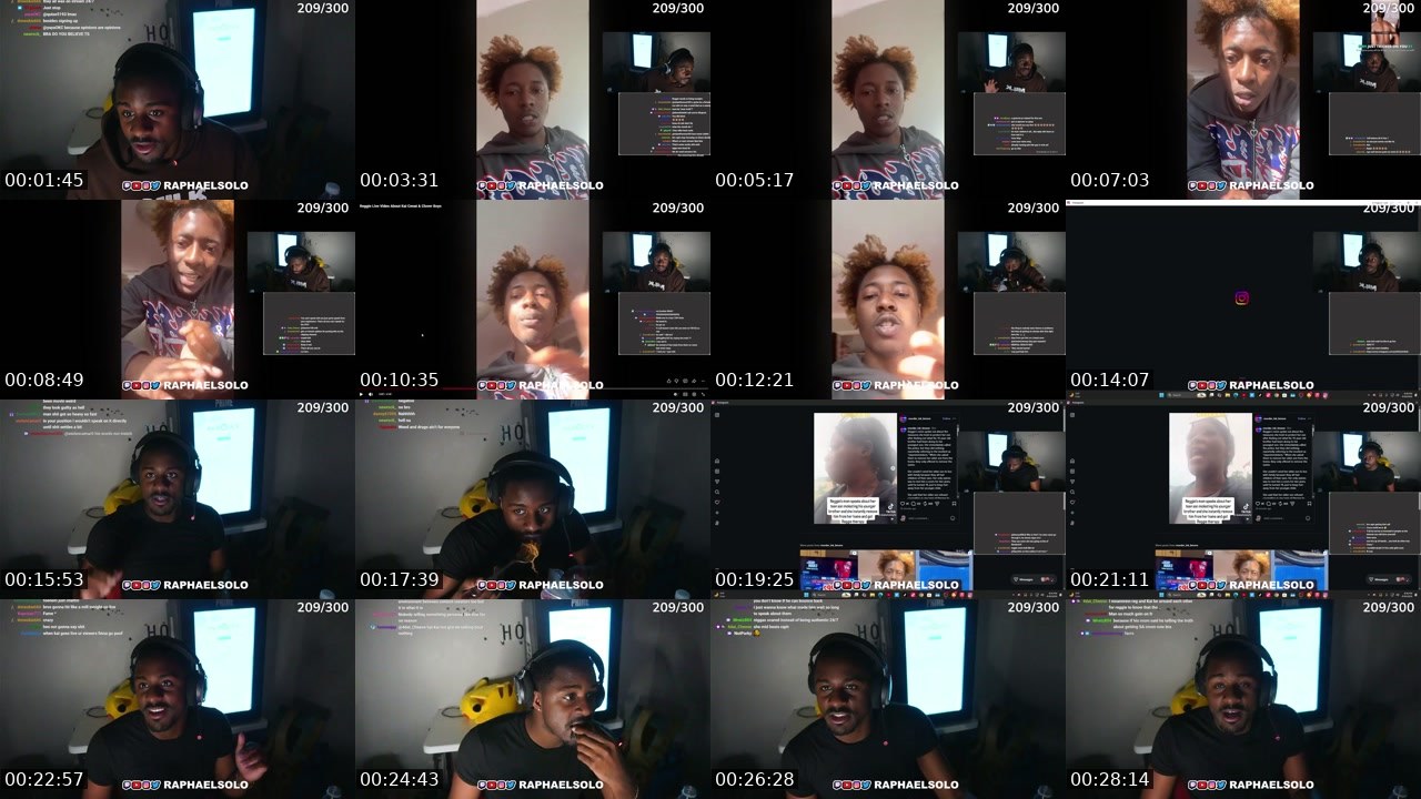 Contact-sheet preview of raphaelsololive's Twitch recording