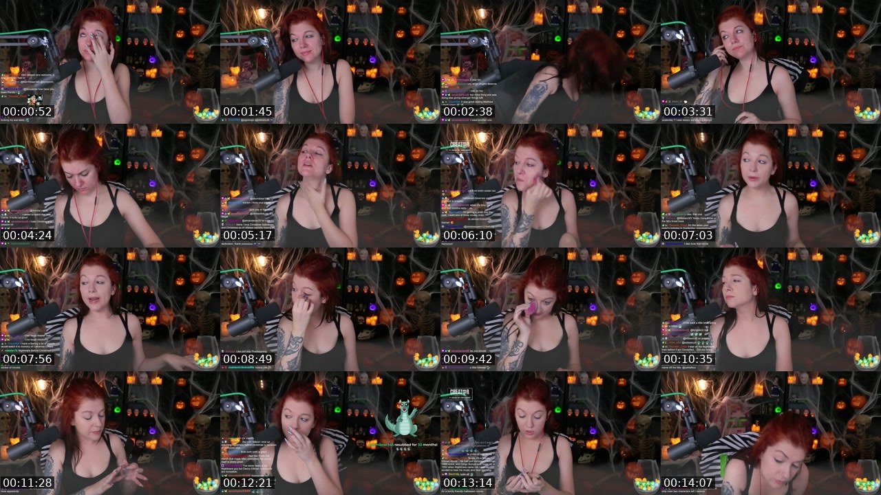 Contact-sheet preview of Cahlaflour's Twitch recording