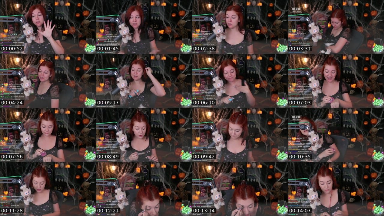Contact-sheet preview of Cahlaflour's Twitch recording