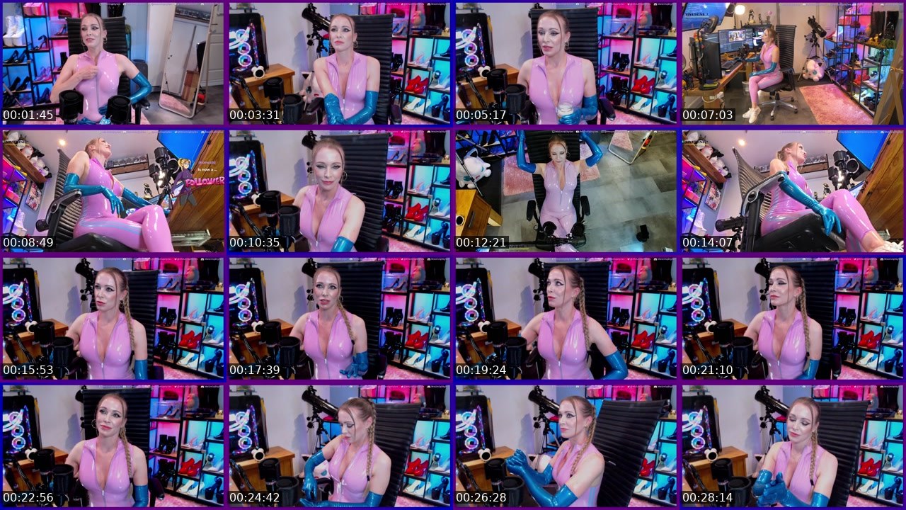 Contact-sheet preview of MsUniqStyles's Twitch recording