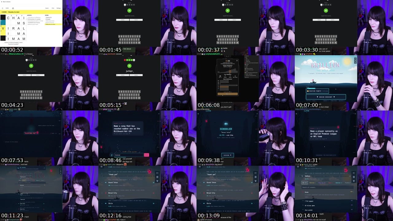 Contact-sheet preview of MafiaJinx's Twitch recording