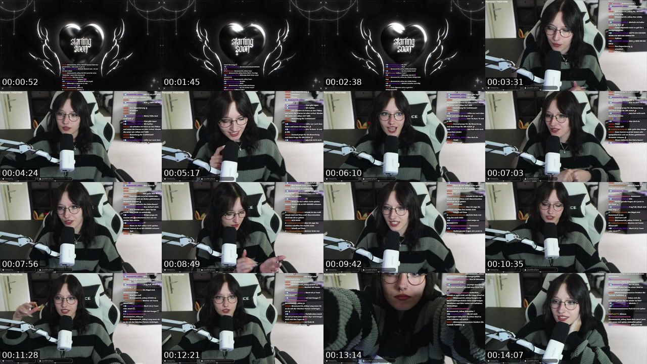 Contact-sheet preview of Weeelpe's Twitch recording