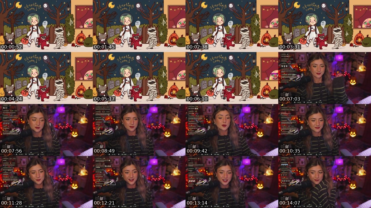 Contact-sheet preview of maisy's Twitch recording