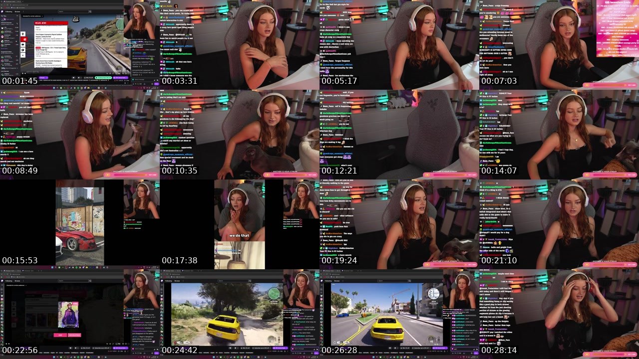 Contact-sheet preview of LexiGraham's Twitch recording