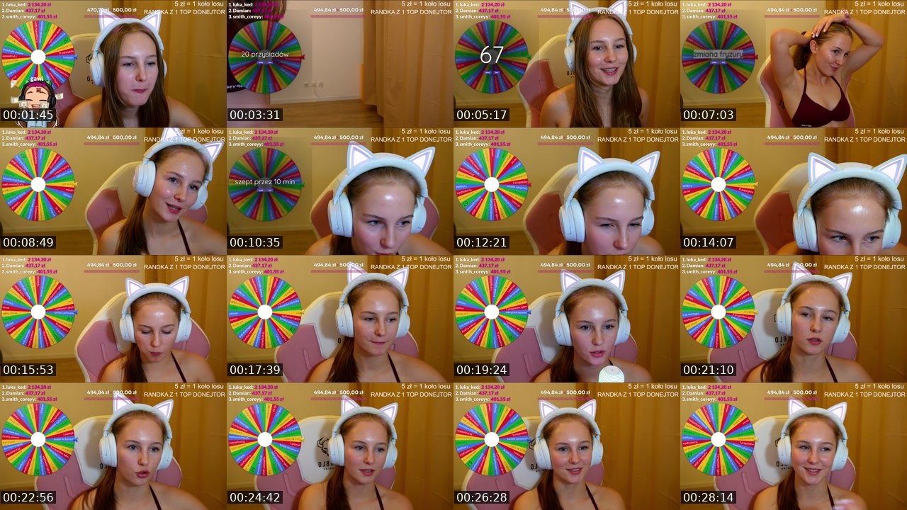 Contact-sheet preview of polandgoodgirl's Twitch recording
