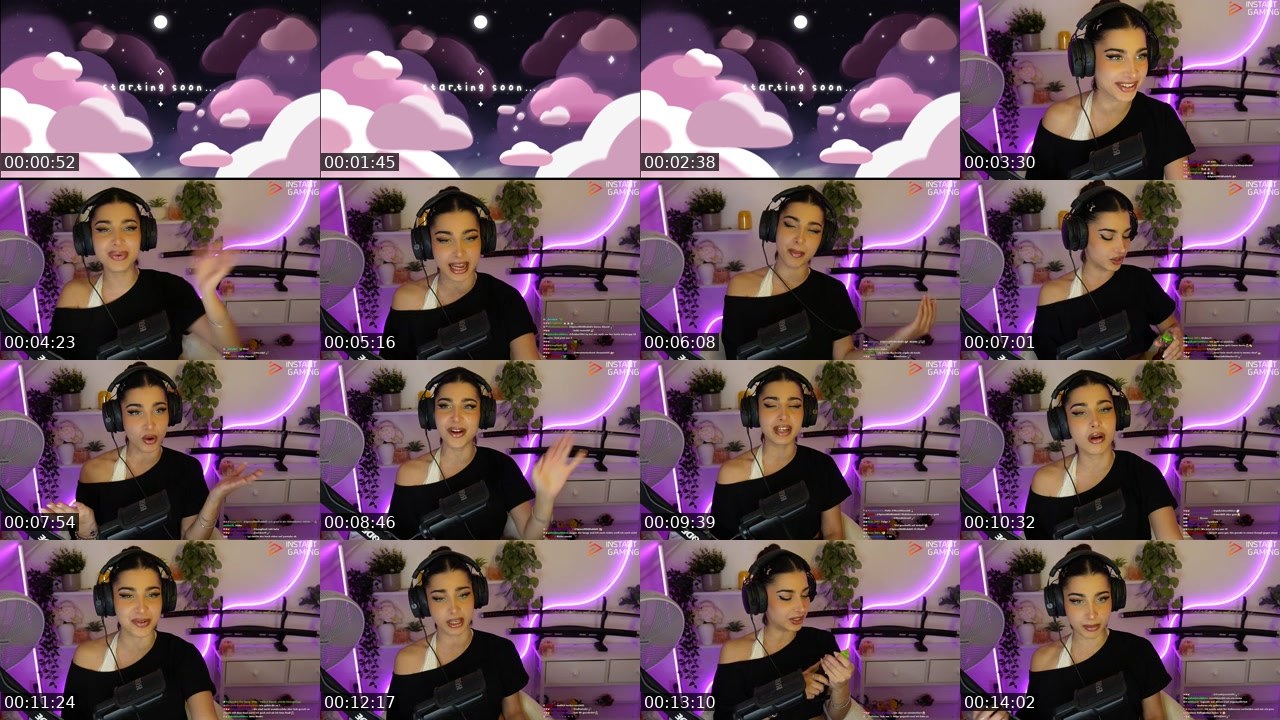 Contact-sheet preview of Naschiitaschii's Twitch recording