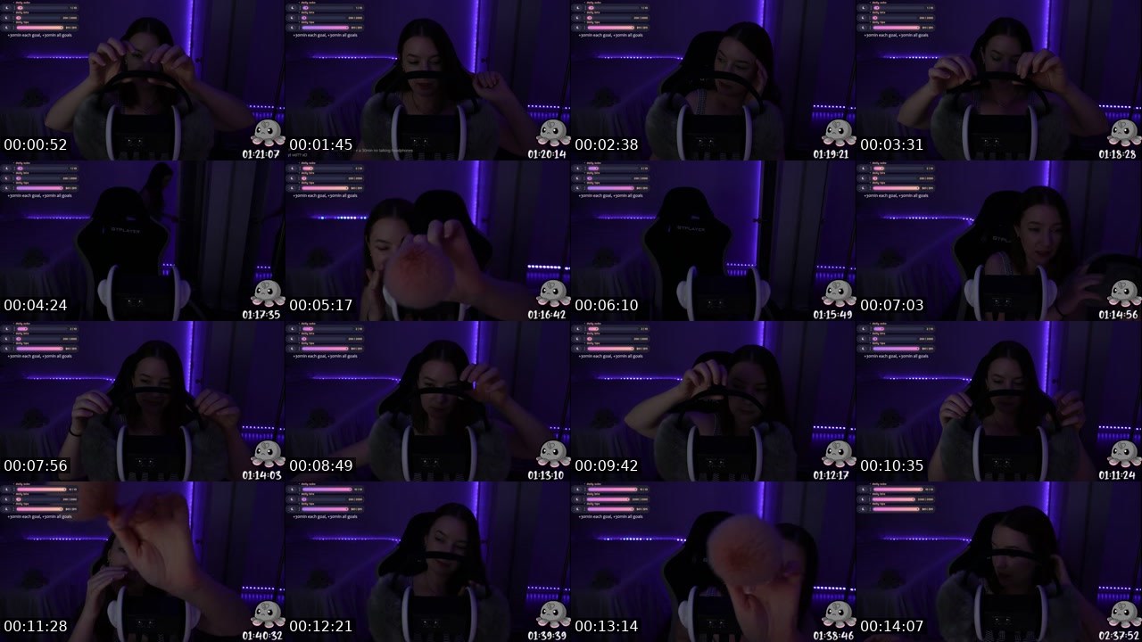 Contact-sheet preview of LunarAli's Twitch recording