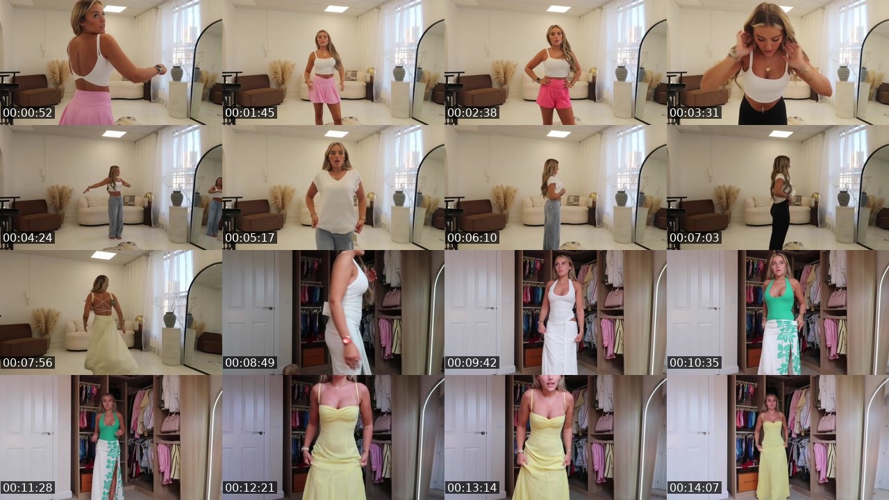 Contact-sheet preview of NonStopFashion's Twitch recording