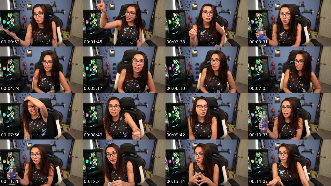 Contact-sheet preview of TrishaHershberger's Twitch recording