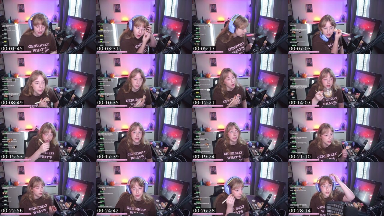Contact-sheet preview of ressbie's Twitch recording