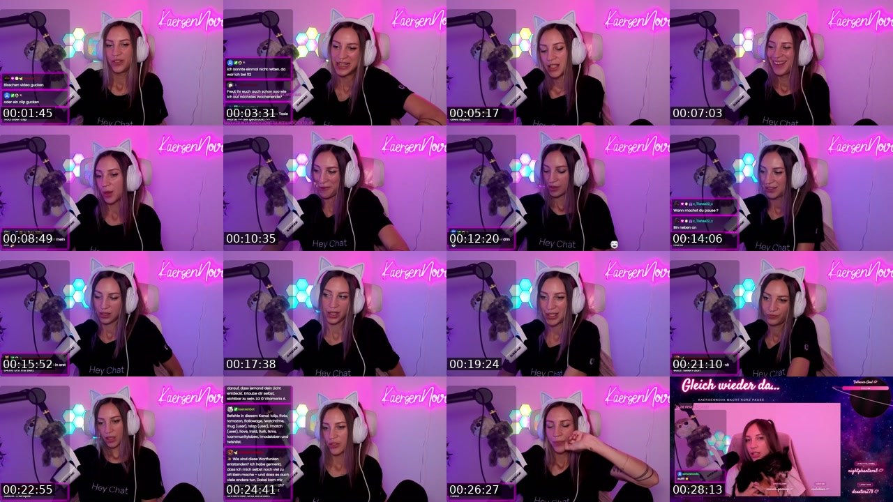 Contact-sheet preview of KaersenNova's Twitch recording