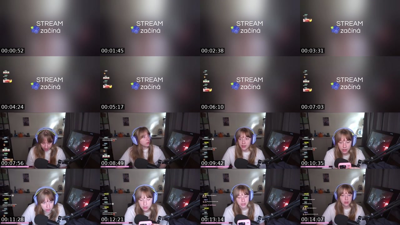 Contact-sheet preview of ressbie's Twitch recording