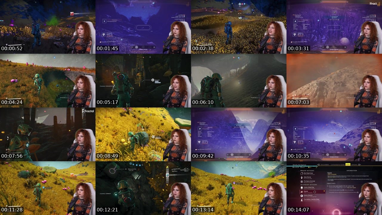 Contact-sheet preview of Denzhy's Twitch recording