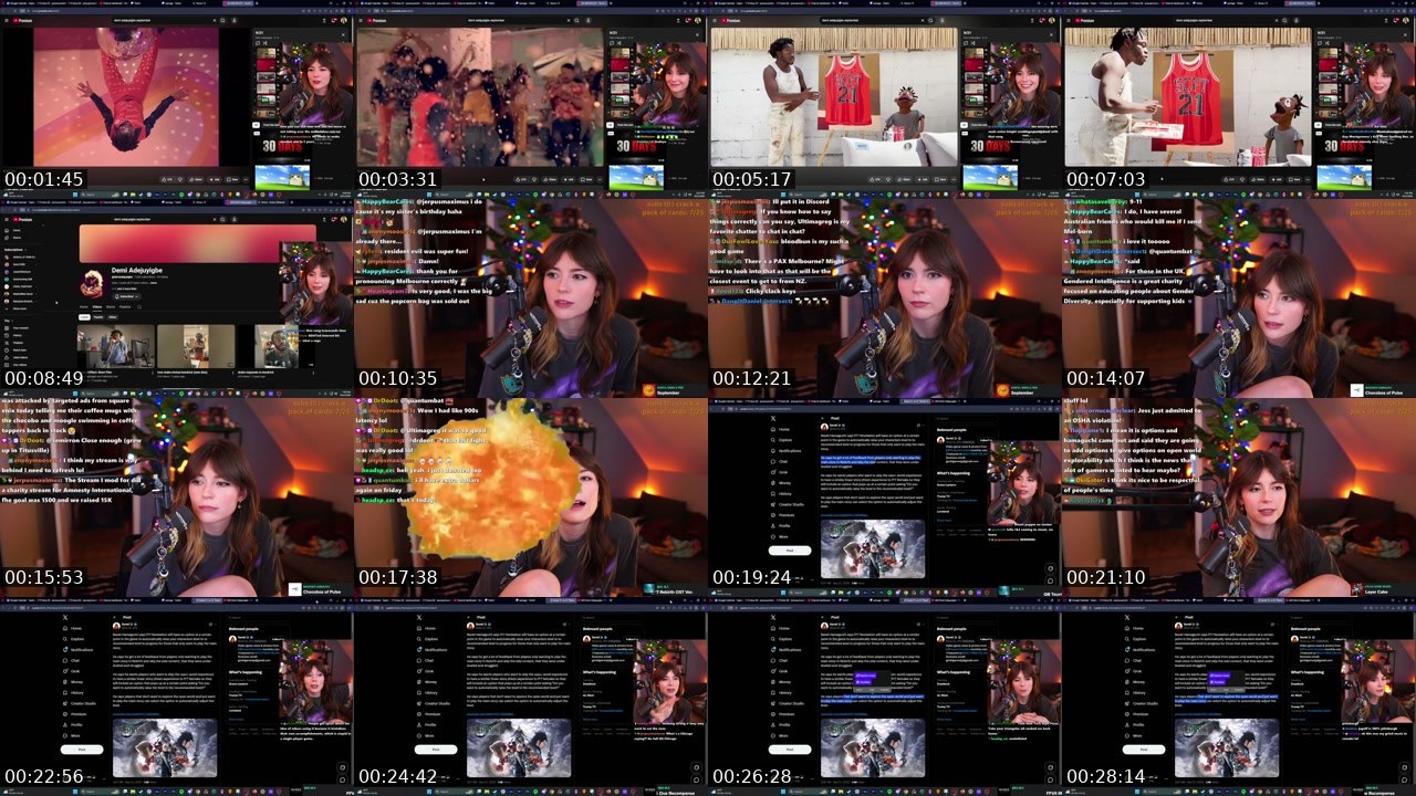 Contact-sheet preview of JessCapricorn's Twitch recording