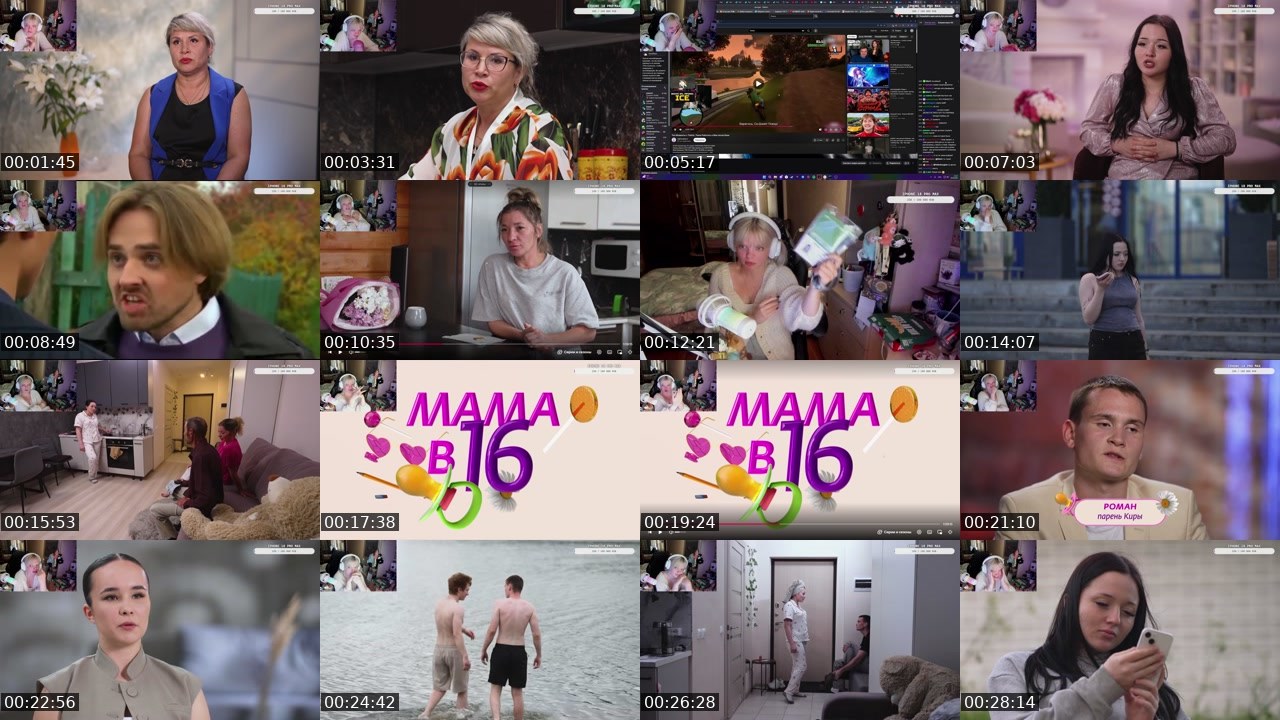 Contact-sheet preview of ksuenoot's Twitch recording