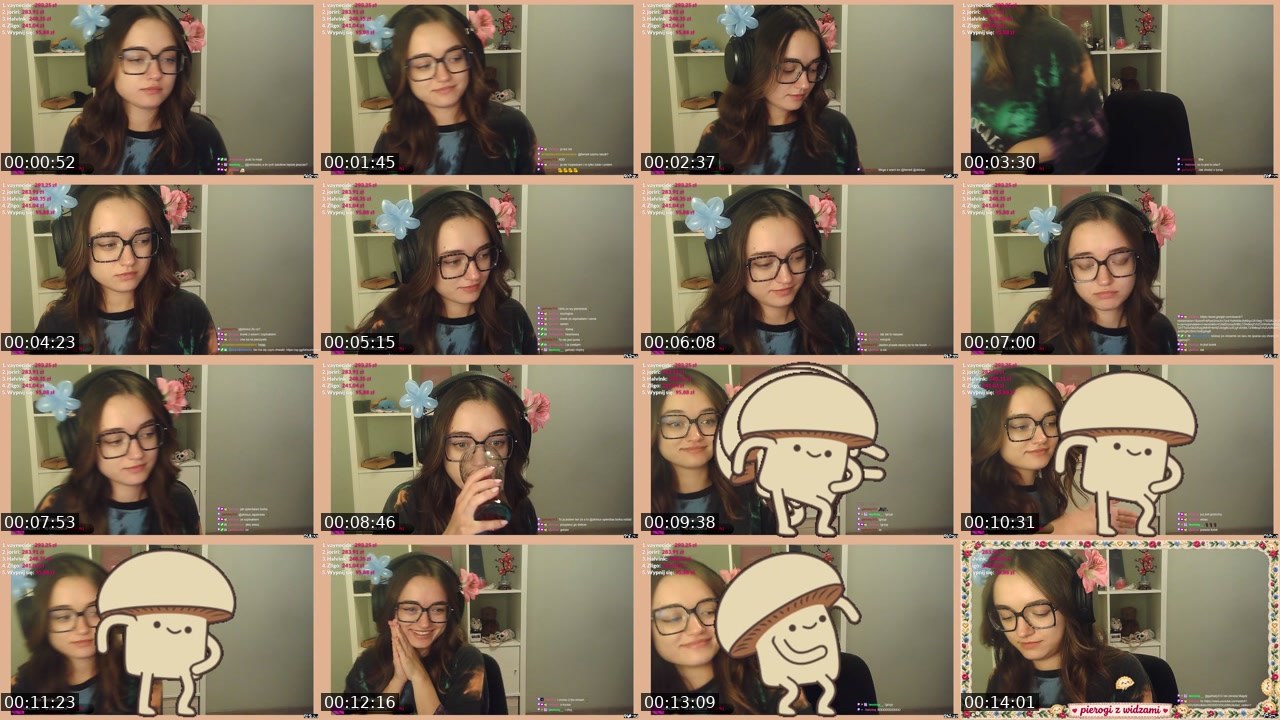 Contact-sheet preview of lismeii's Twitch recording