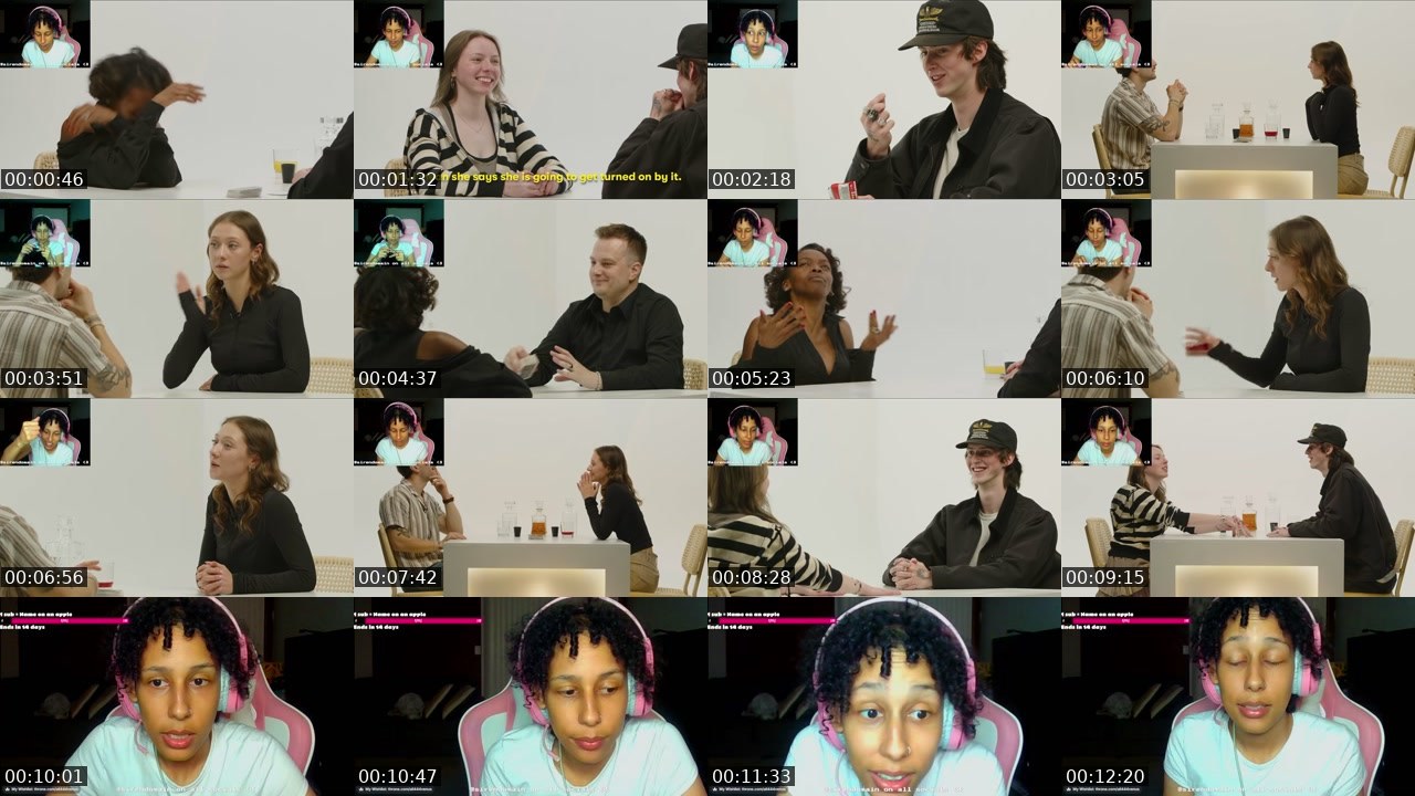 Contact-sheet preview of sirendomain's Twitch recording