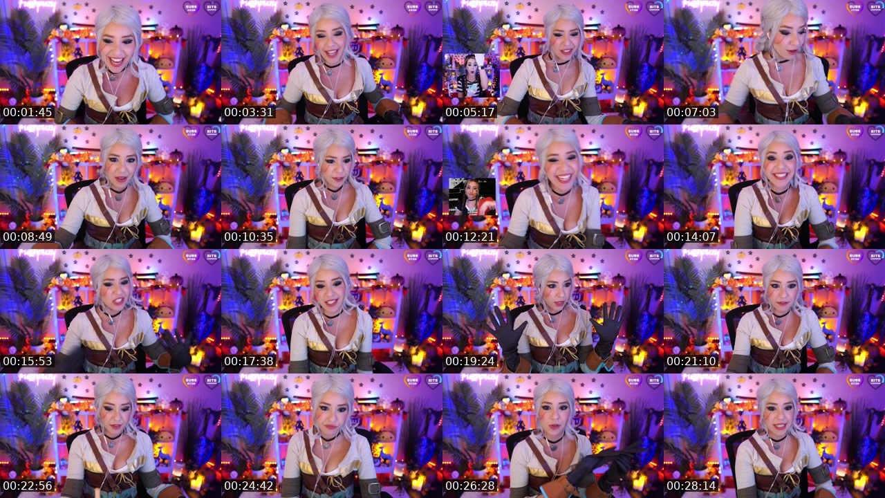 Contact-sheet preview of Fuzhpuzy's Twitch recording