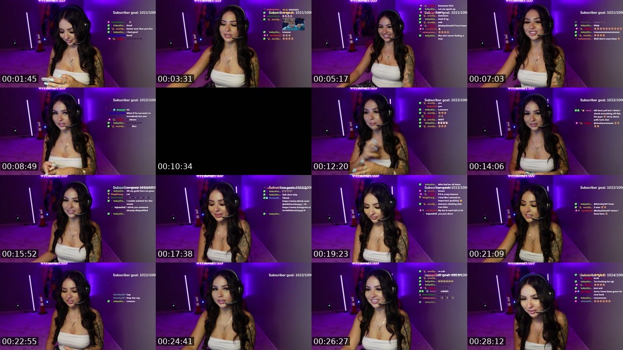 Contact-sheet preview of ohhhitsvickayyy's Twitch recording