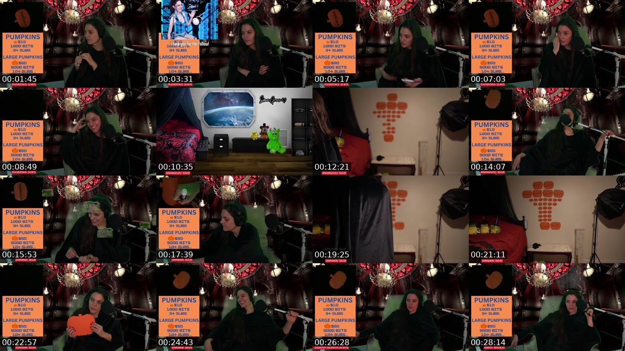 Contact-sheet preview of somagreen's Twitch recording