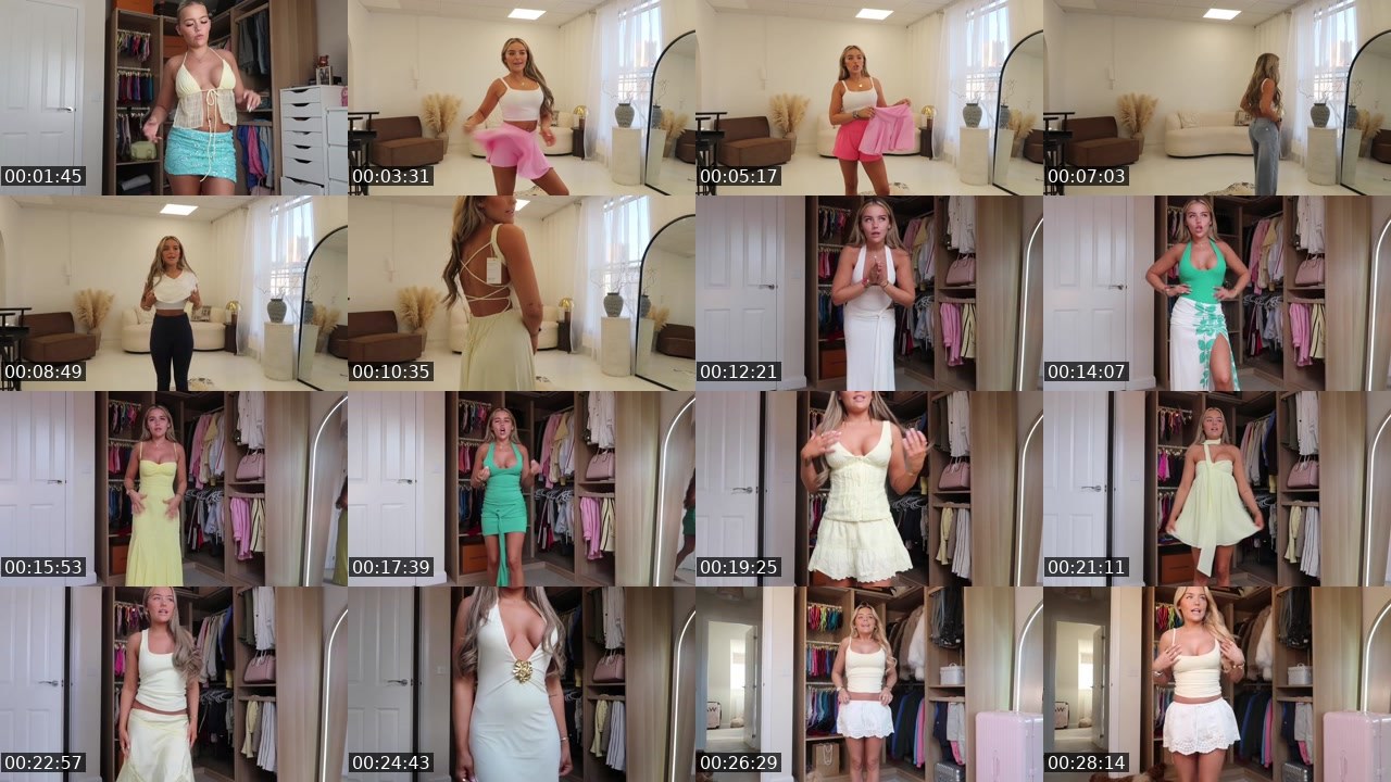 Contact-sheet preview of NonStopFashion's Twitch recording