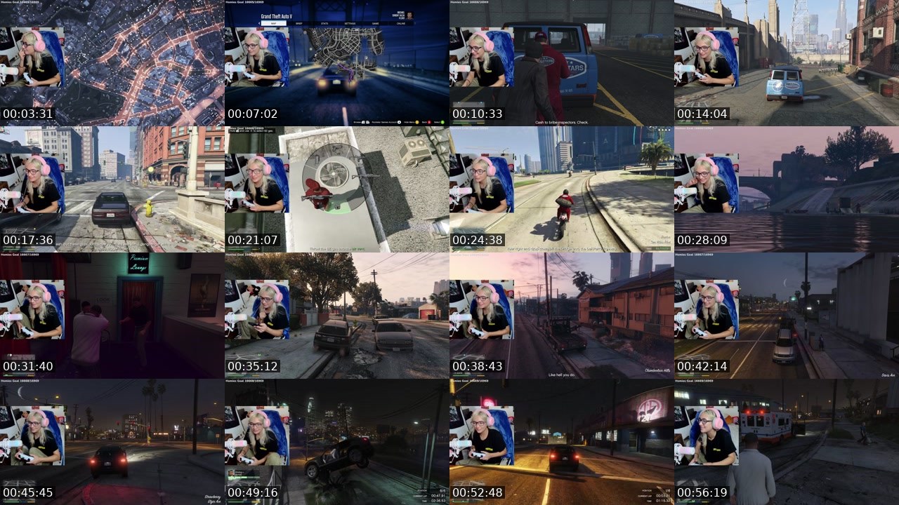 Contact-sheet preview of chelseayea's Twitch recording