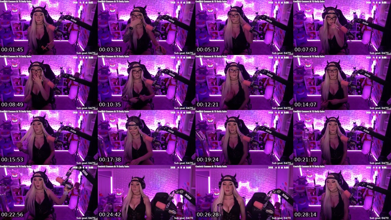 Contact-sheet preview of MissPurple's Twitch recording