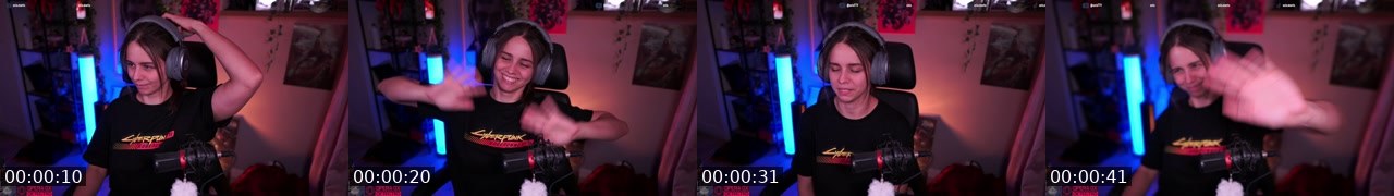 Contact-sheet preview of Axia's Twitch recording