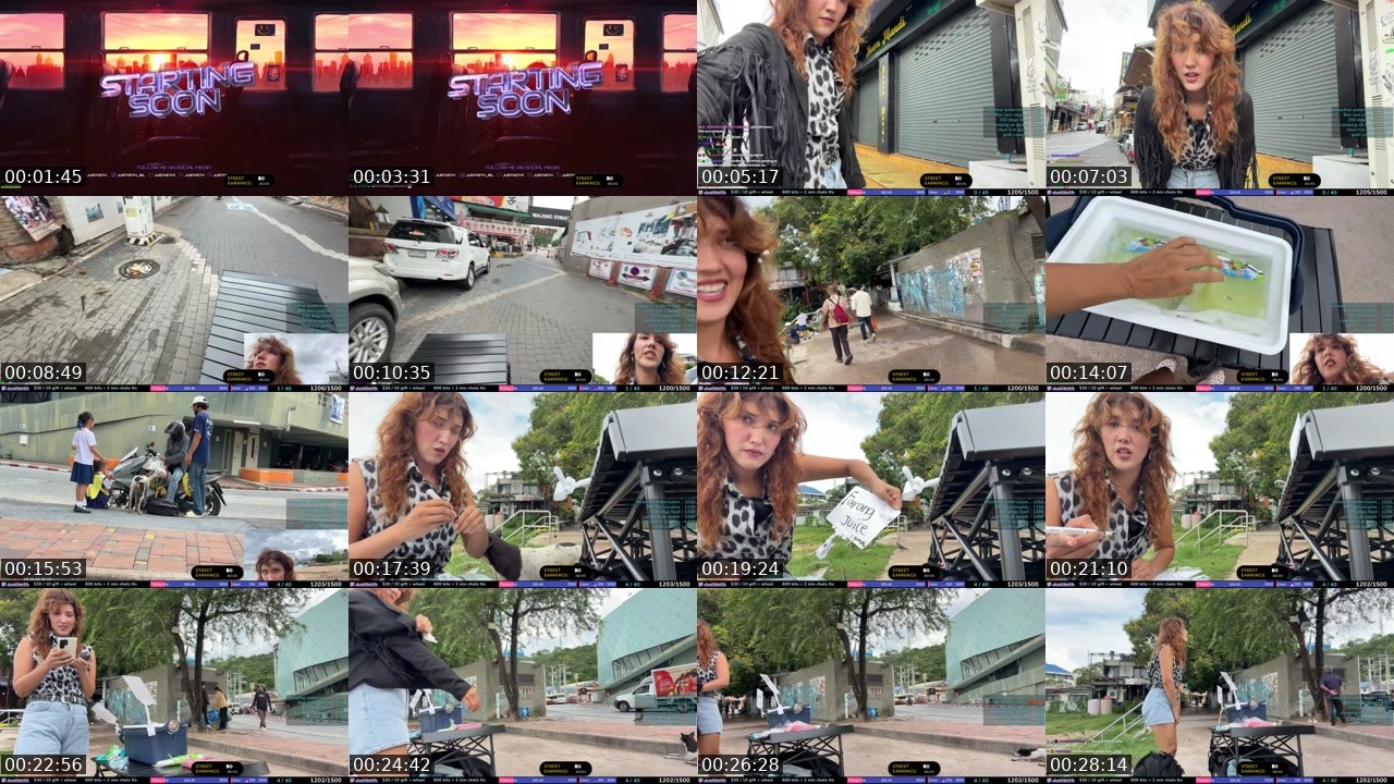 Contact-sheet preview of justketh's Twitch recording
