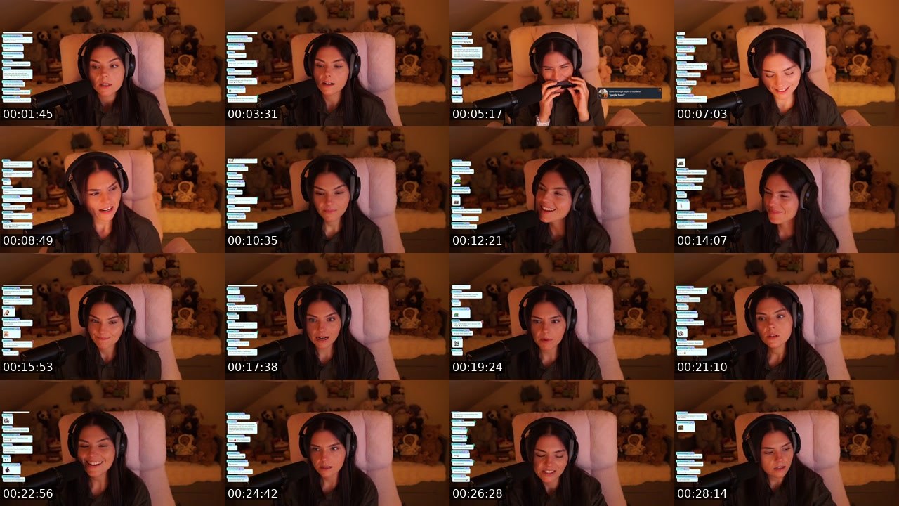 Contact-sheet preview of ShansLittleLife's Twitch recording