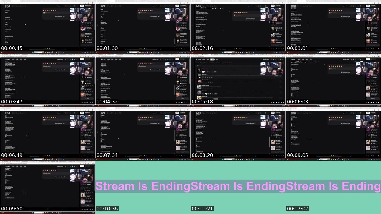 Contact-sheet preview of LoneWolfRolls93's Twitch recording