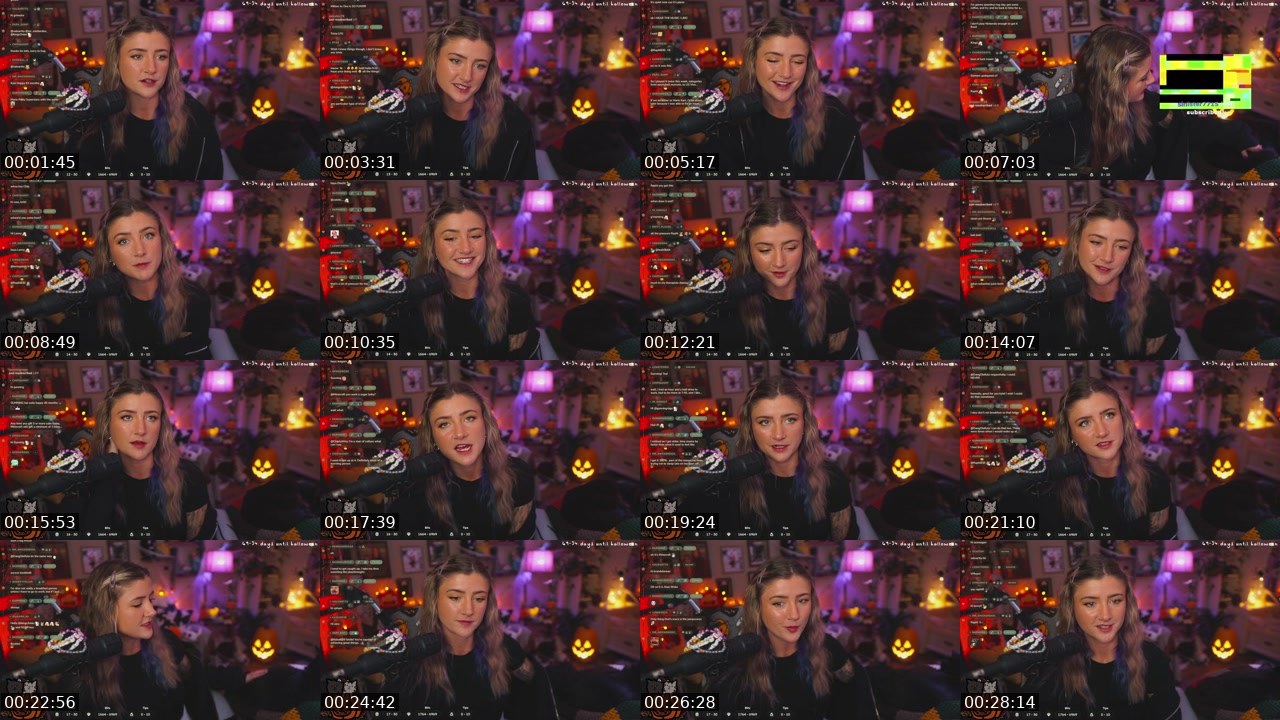 Contact-sheet preview of maisy's Twitch recording