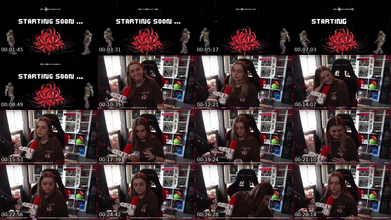 Contact-sheet preview of Mullersie's Twitch recording