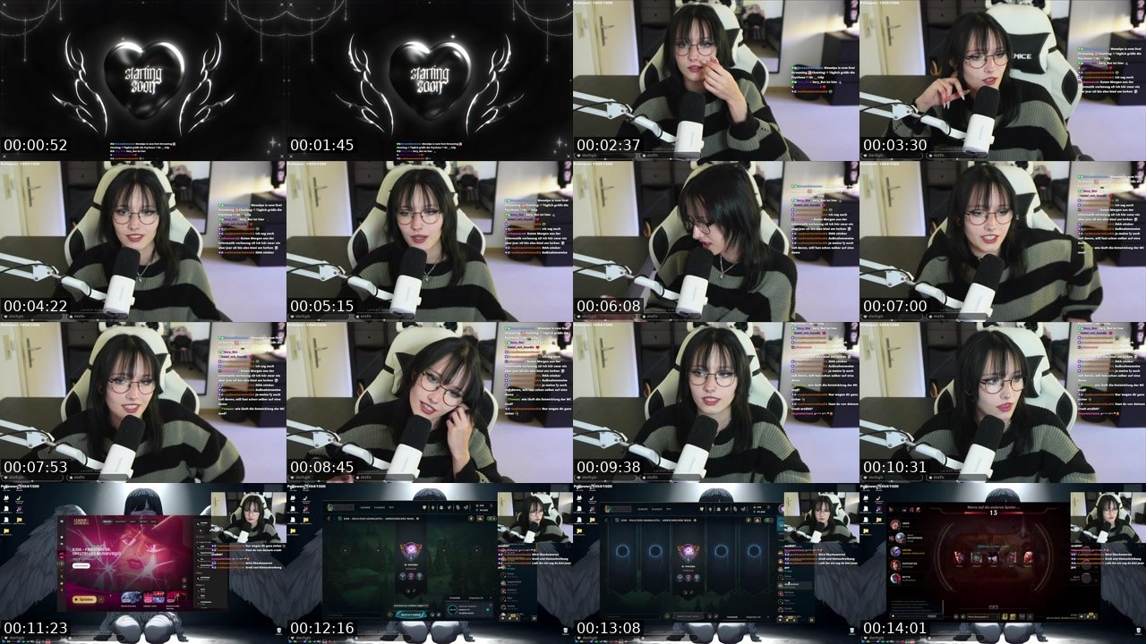 Contact-sheet preview of Weeelpe's Twitch recording