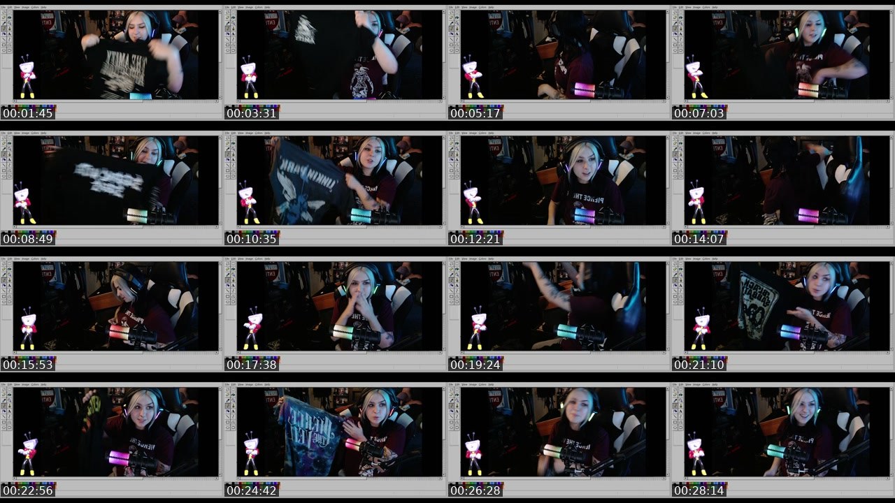 Contact-sheet preview of Luvsikk's Twitch recording