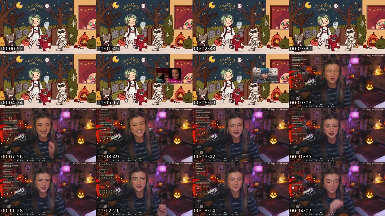 Contact-sheet preview of maisy's Twitch recording