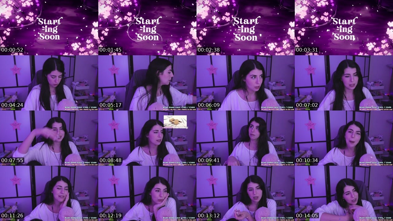 Contact-sheet preview of isel's Twitch recording